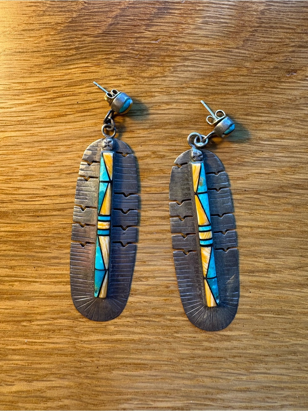 Silver earrings